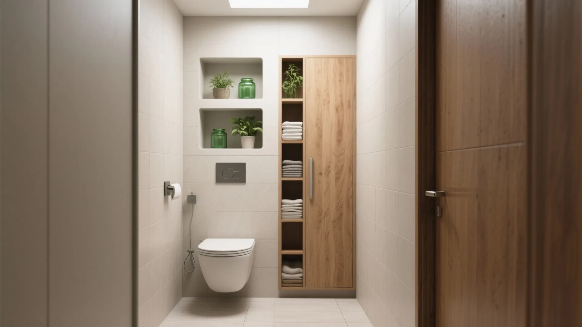 2. Use vertical storage to keep clutter off the floor