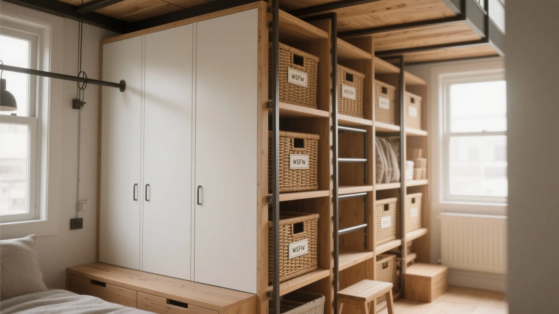 2. Elevate storage vertically