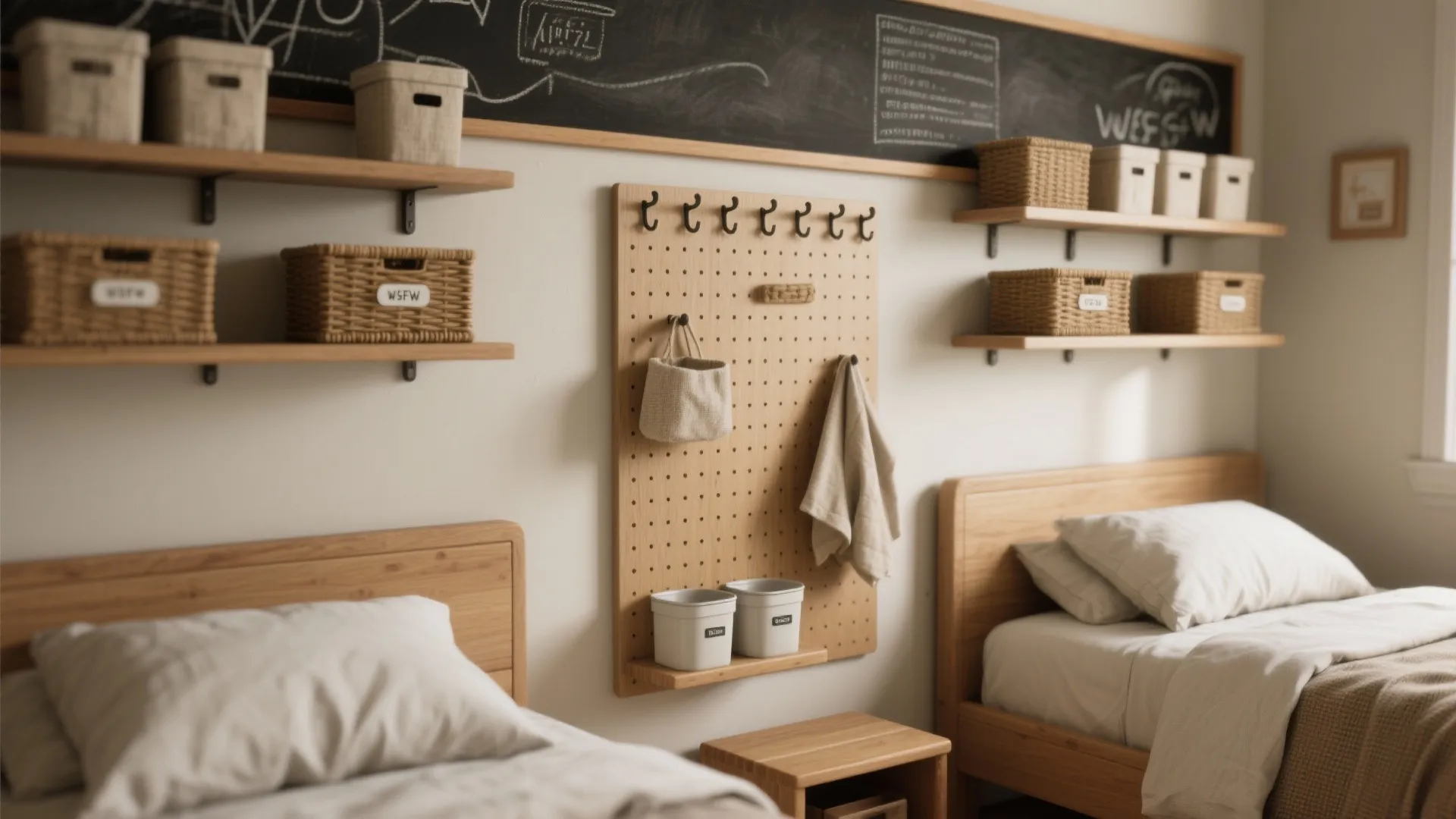 5. Vertical Storage and Personalized Wall Space
