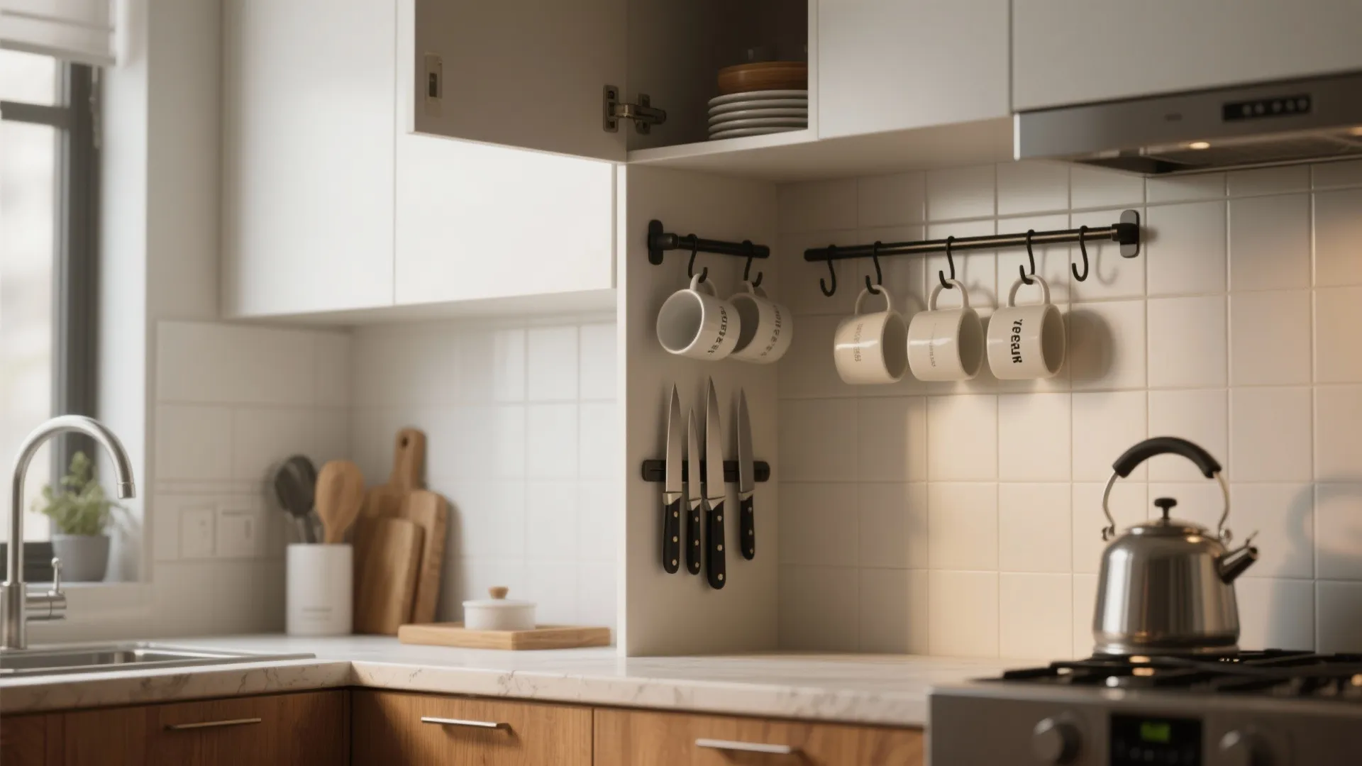 2. Use vertical space — not just shelves