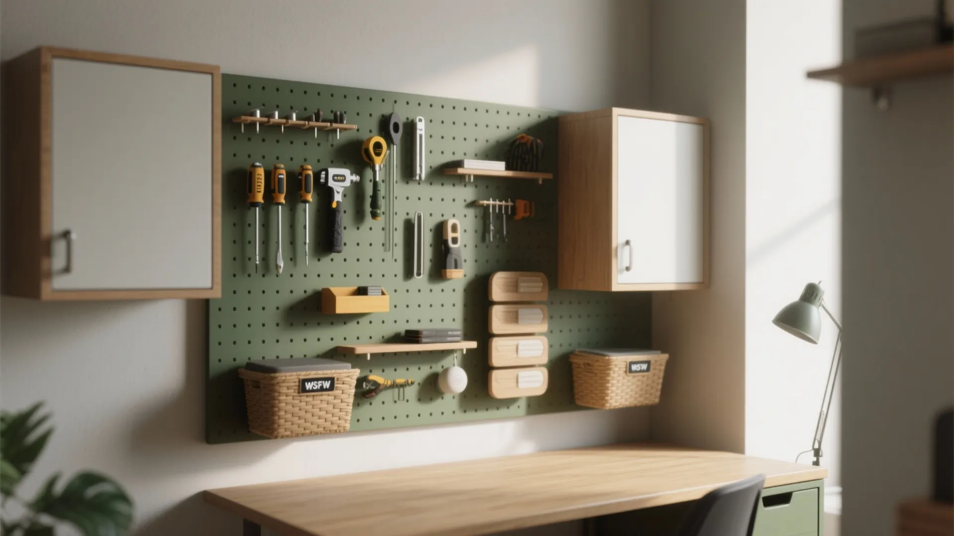 2. Vertical storage: Use wall space smartly