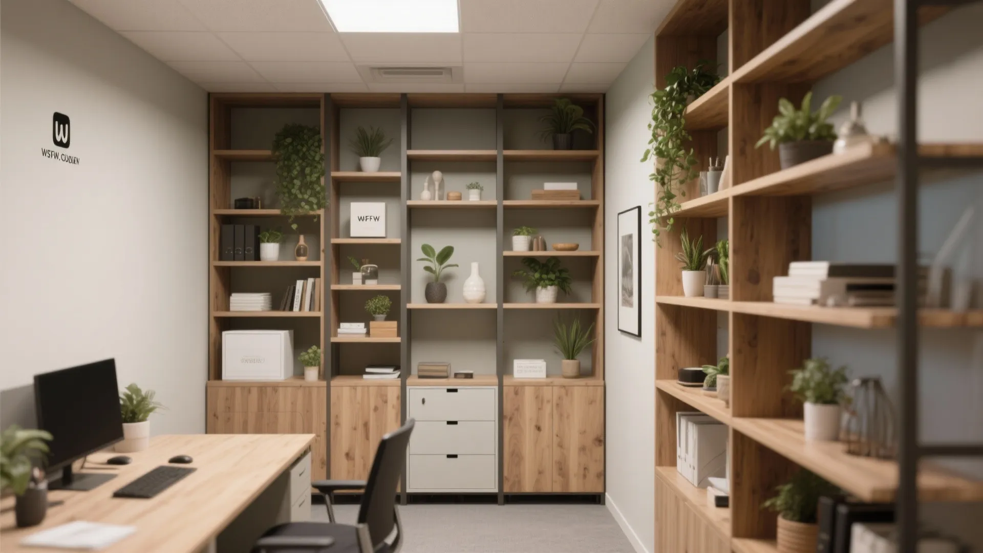 2. Use vertical storage with personality