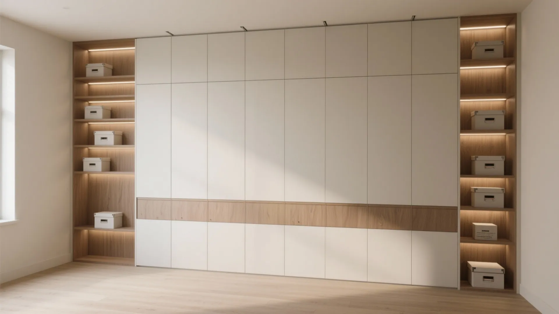 1. Turn vertical storage into a feature wall