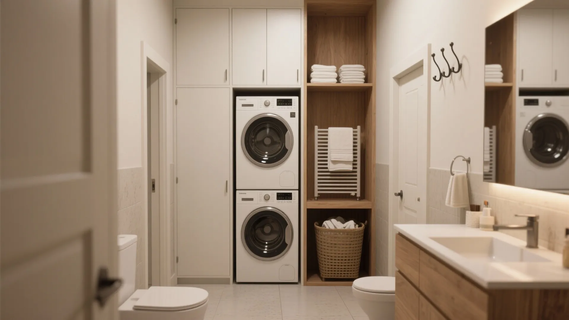 5. Vertical storage and multi-use elements