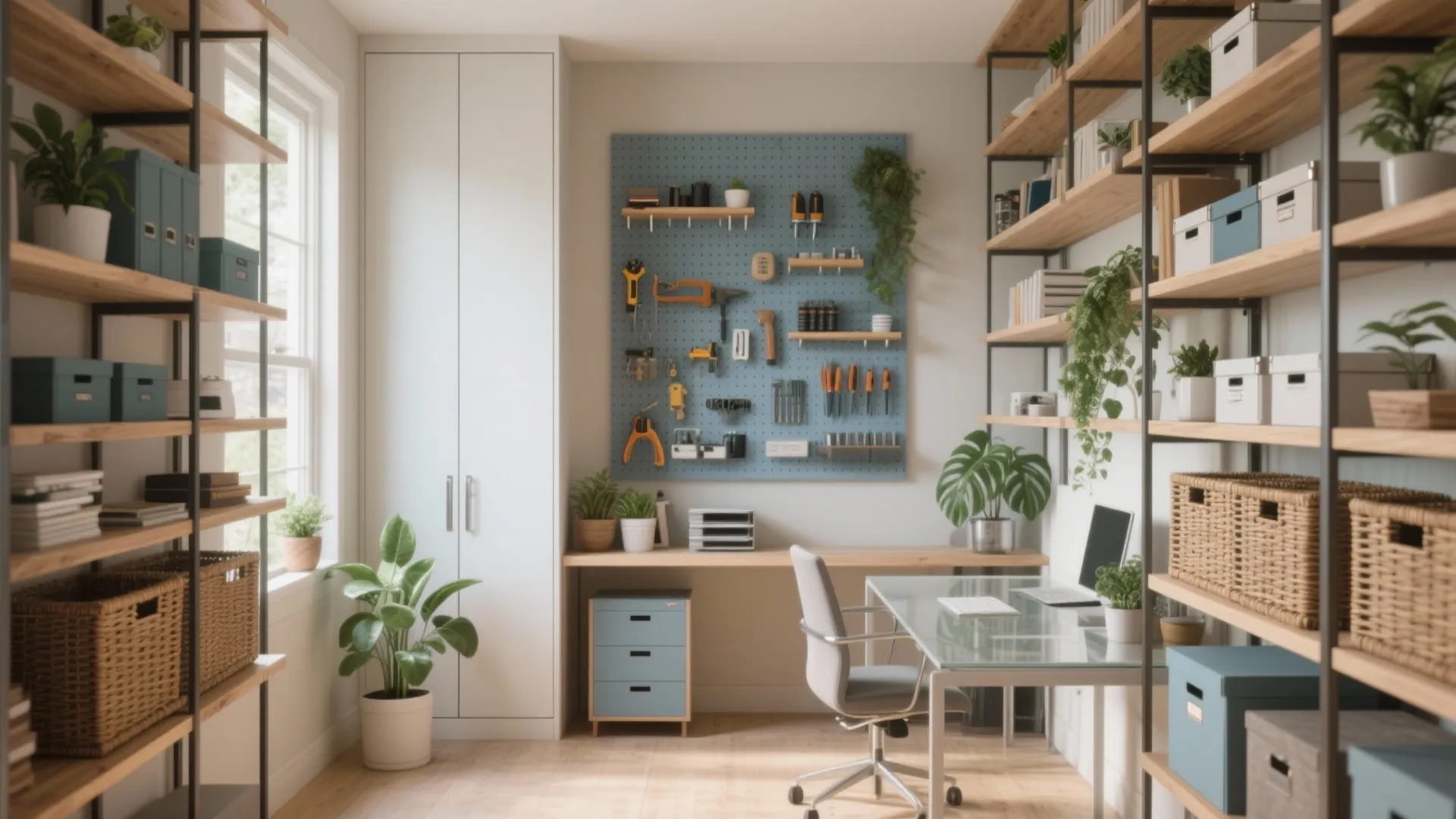 3. Use vertical storage to free up floor space