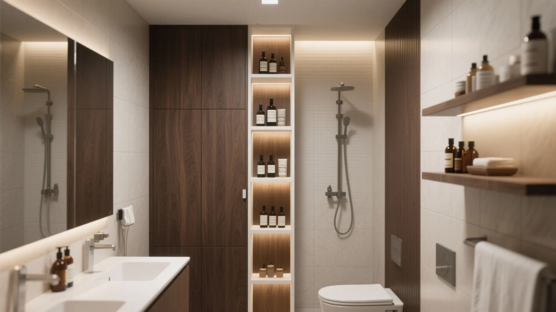 1. Vertical storage and hidden niches