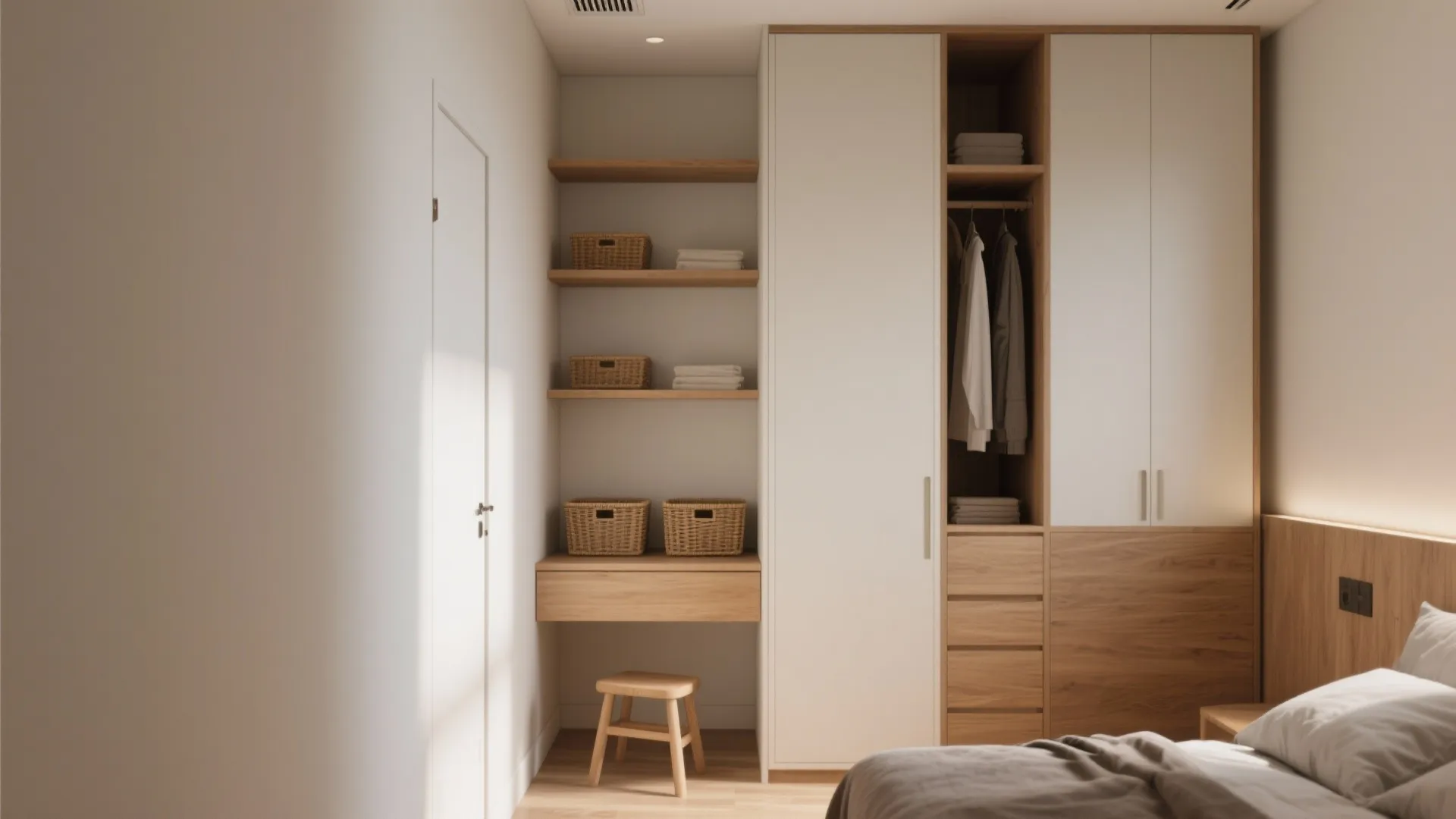 4. Go vertical with storage and styling