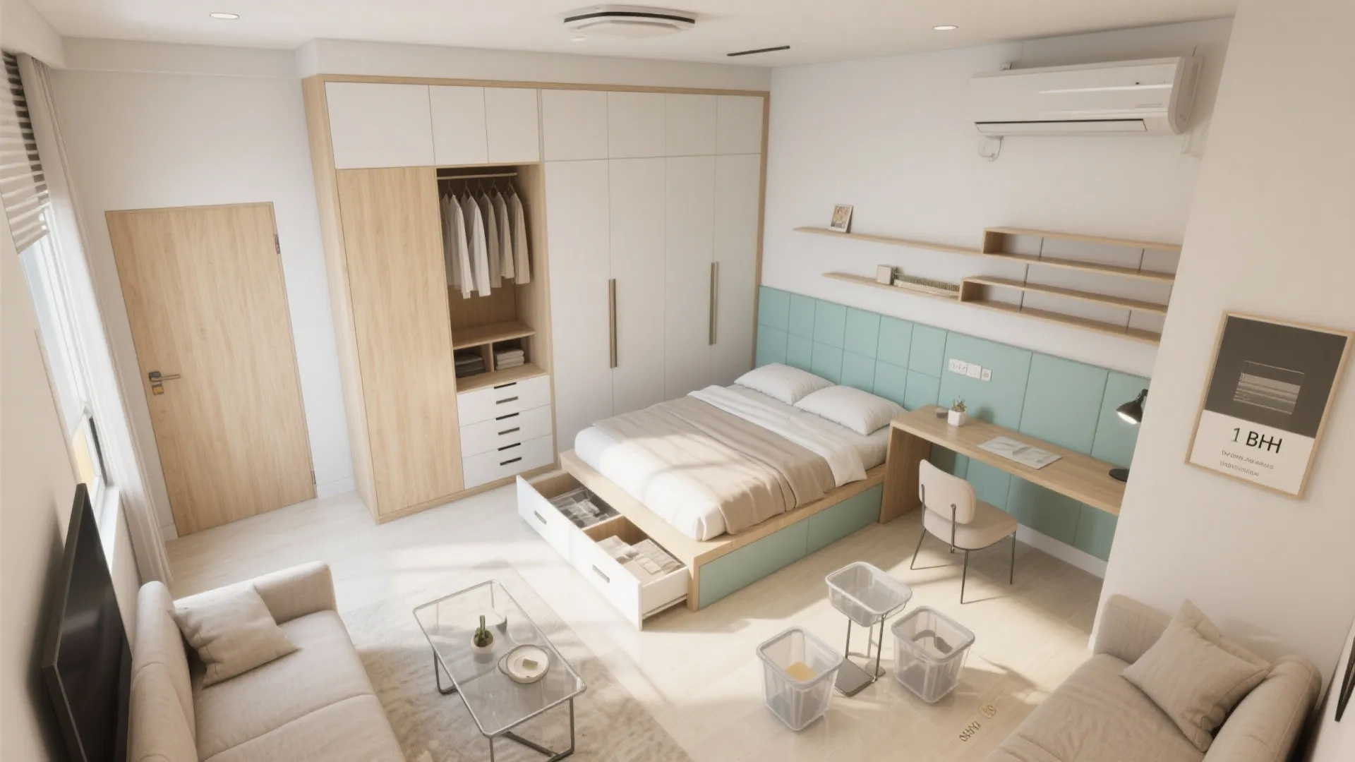 Multi-Functional Furniture and Vertical Storage