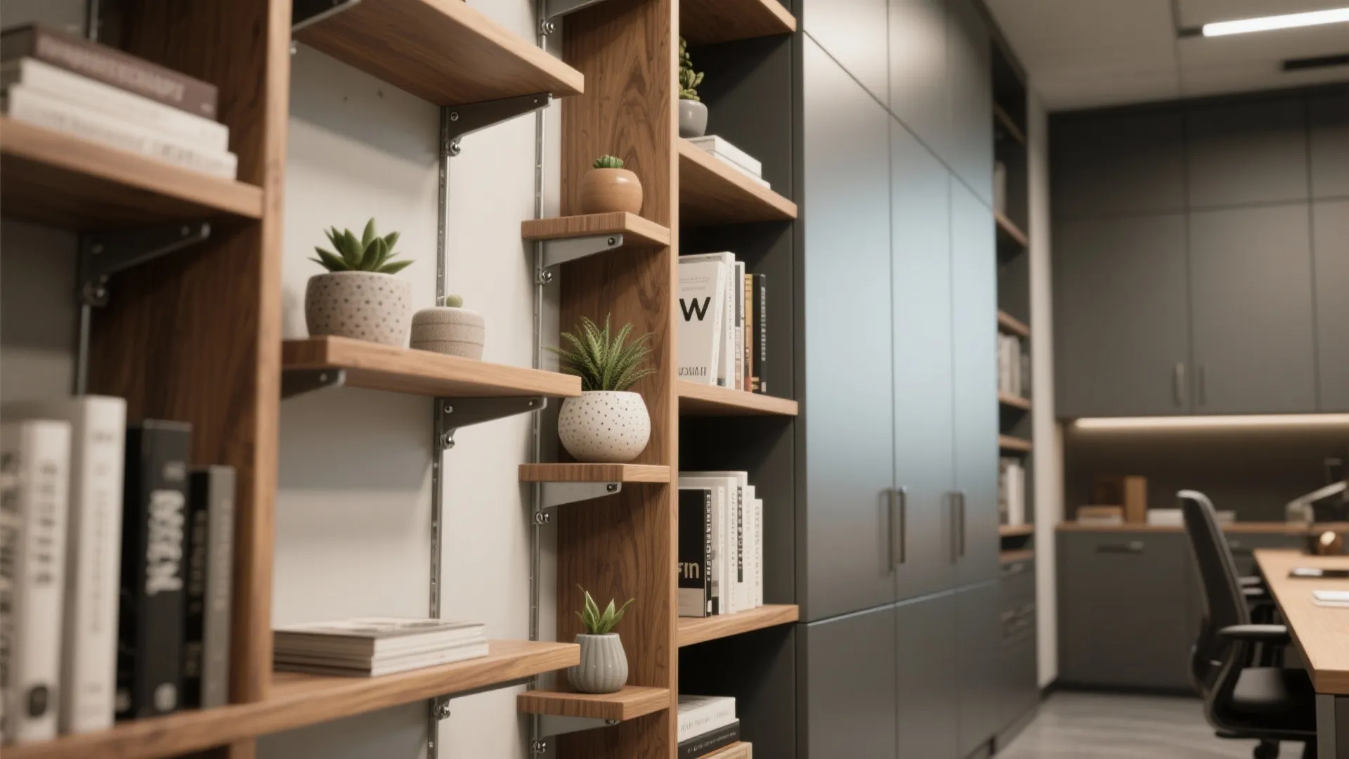 2. Vertical storage that reads like design