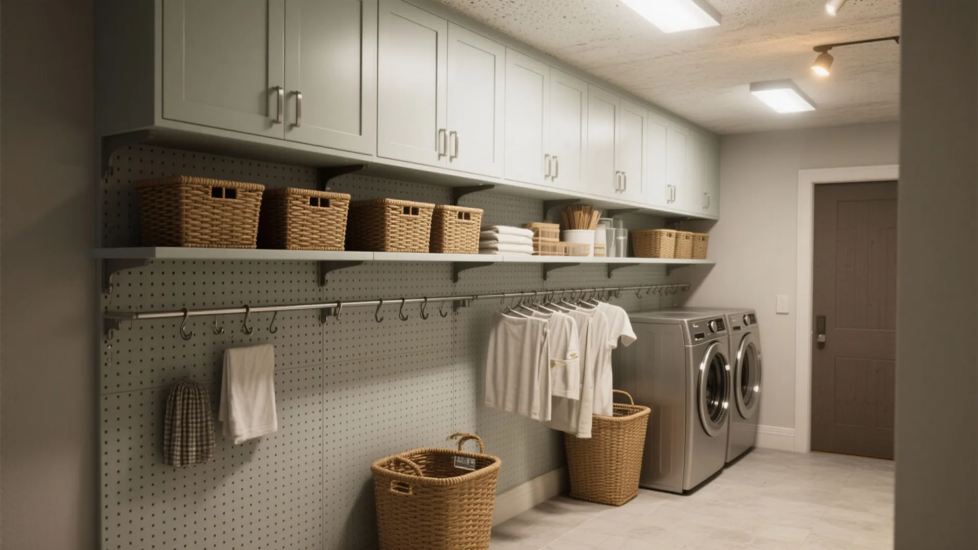 3. Use vertical storage and open shelving