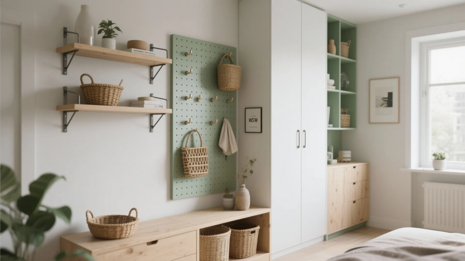 2. Vertical Storage: Use Walls, Not Floors