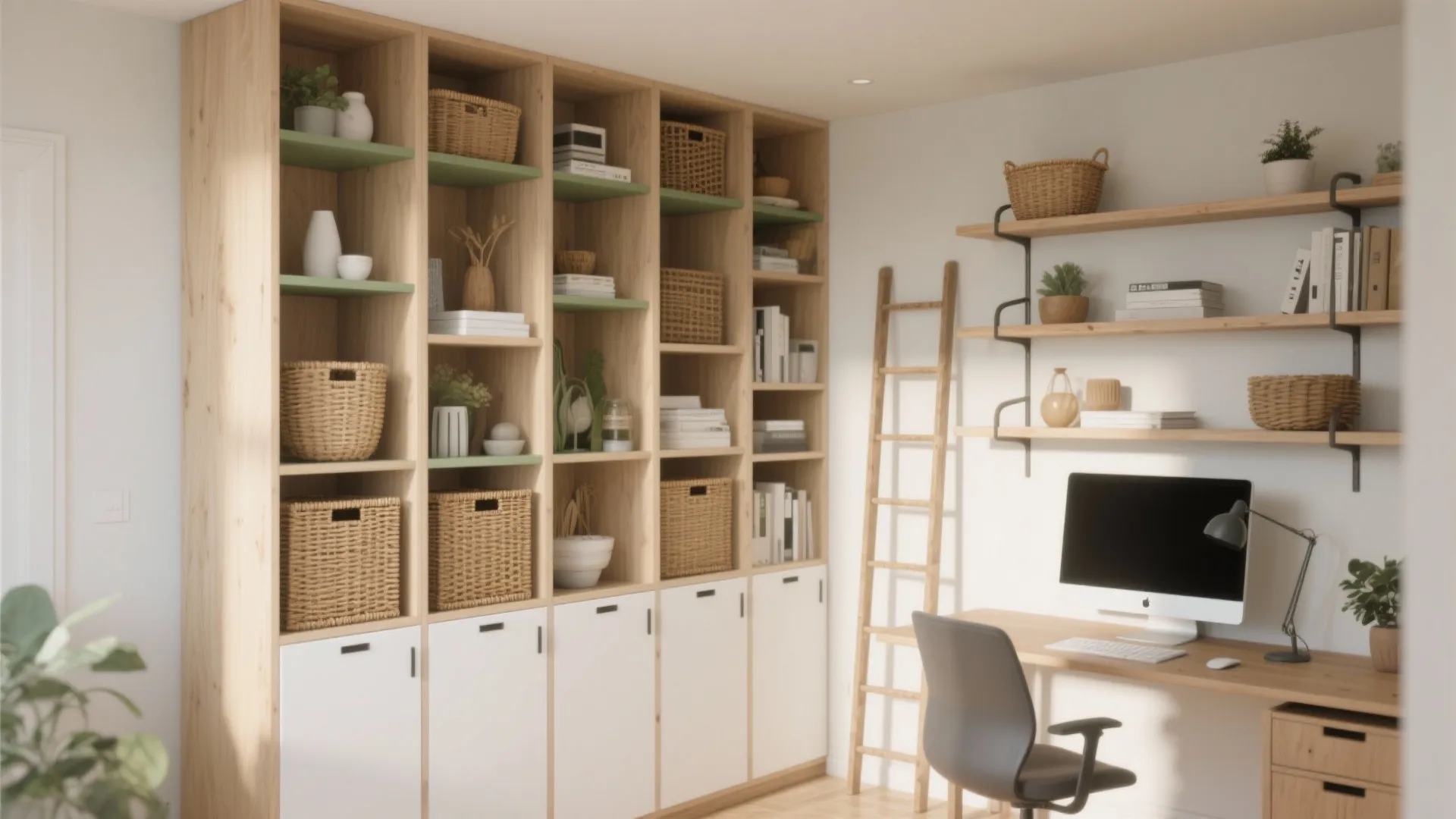 3. Vertical Storage & Open Shelving