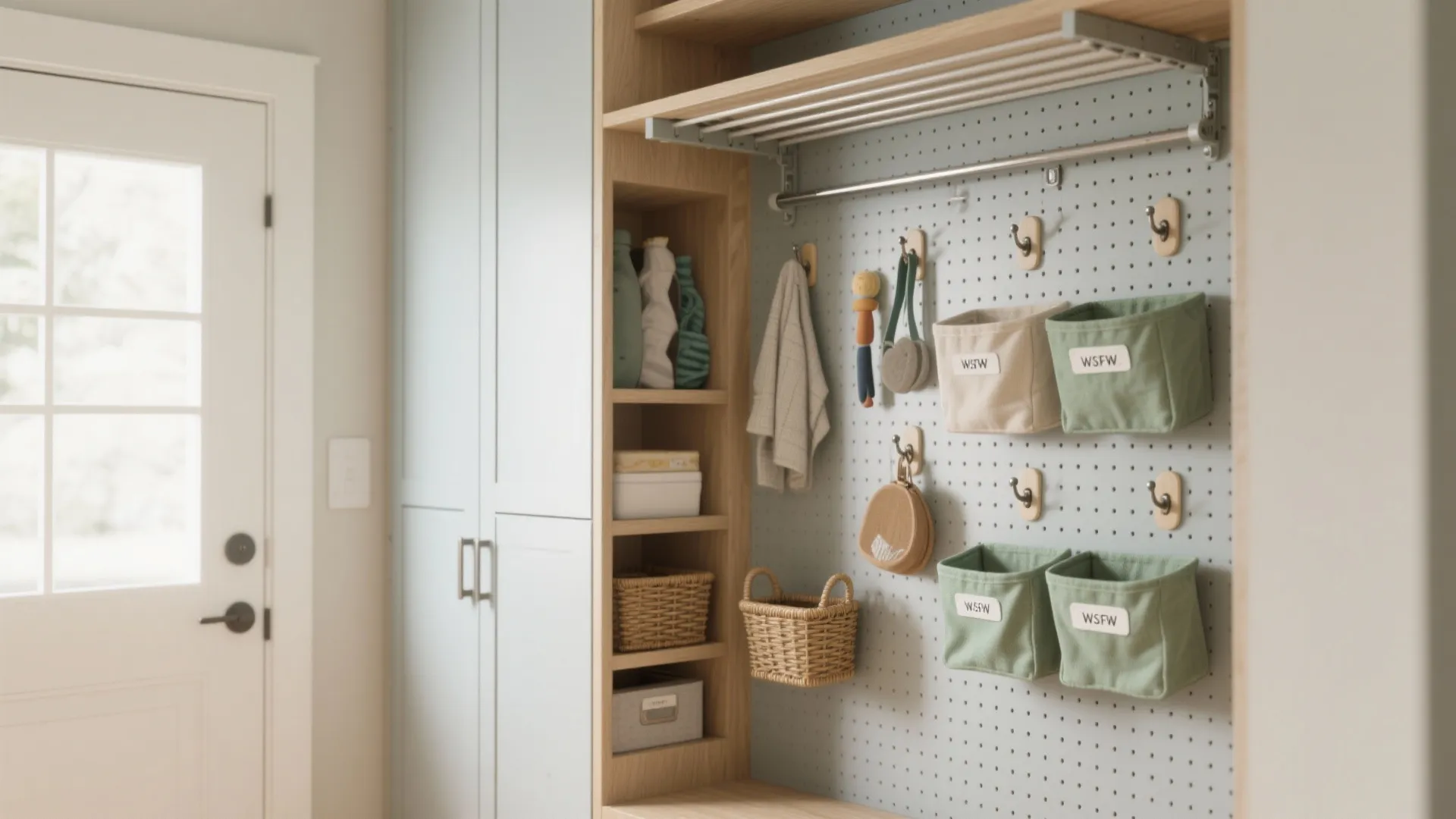 3. Vertical storage and hanging solutions