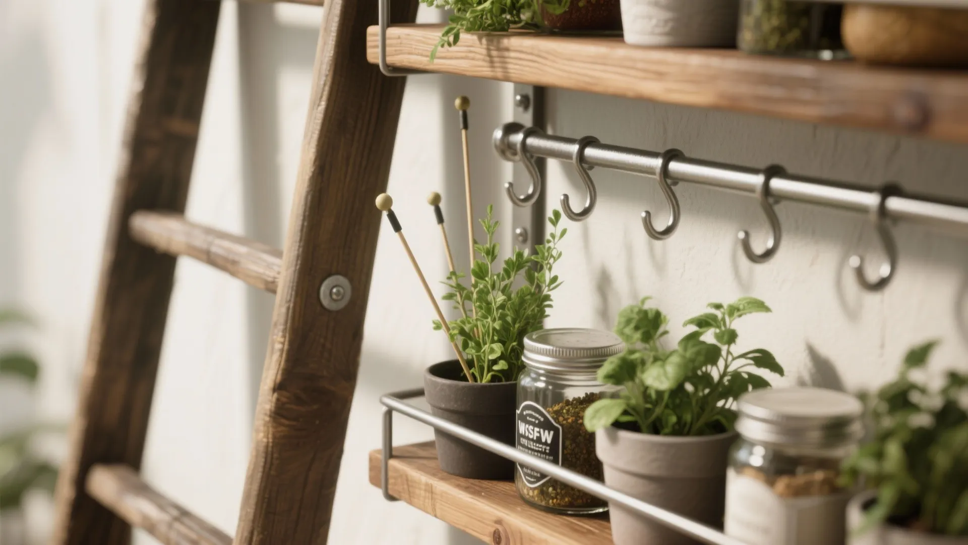 4. Vertical storage and multi-use shelving
