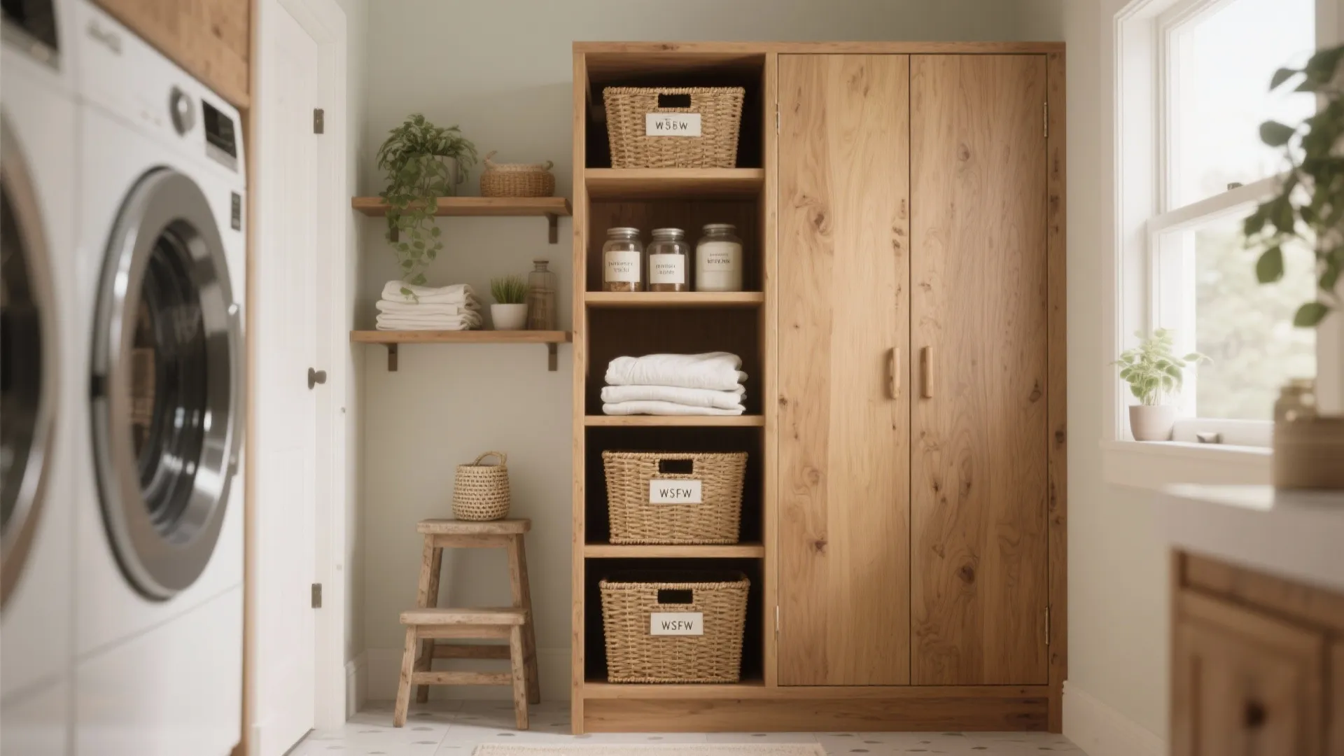 1. Vertical storage with style