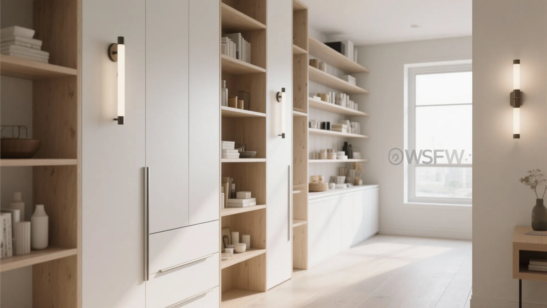 2. Vertical storage and staged sightlines