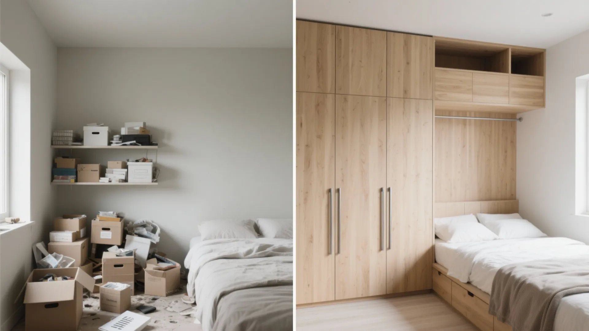 3) Storage that disappears: build up, not out