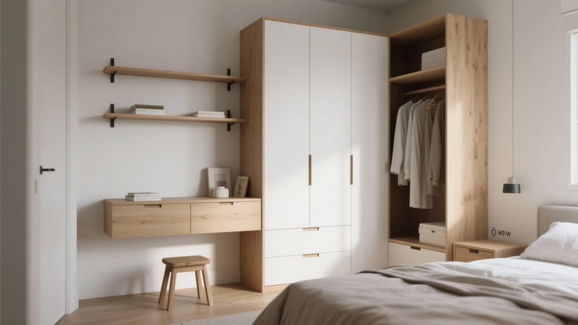 4. Use vertical storage and slim profiles