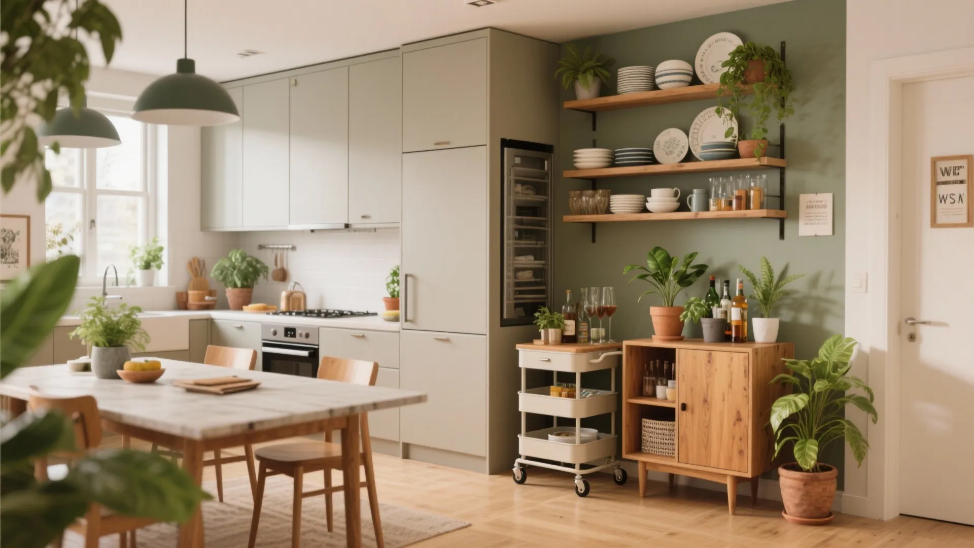 5. Vertical storage, multi-use furniture, and green corners