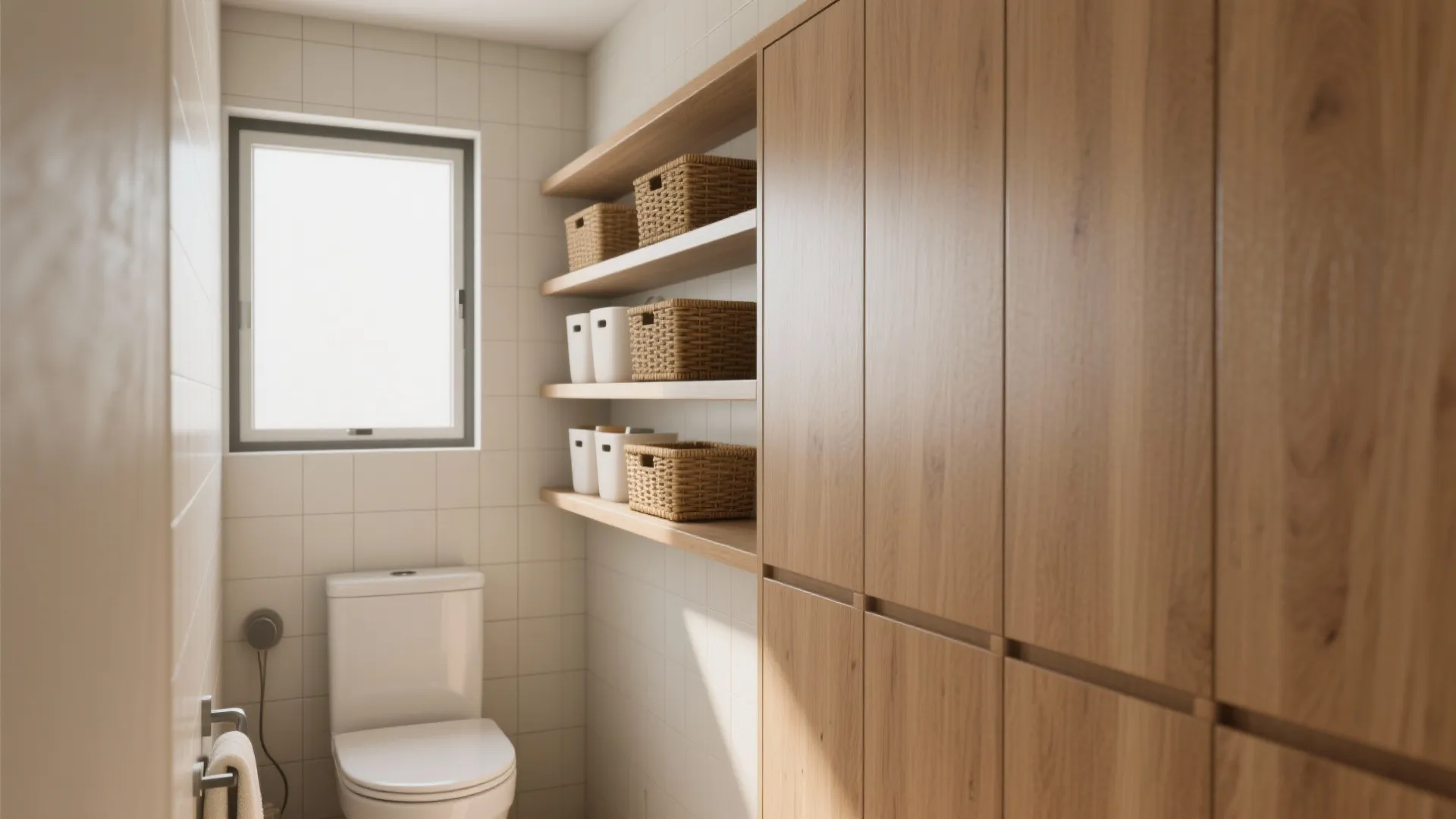 1. Go vertical with slim storage