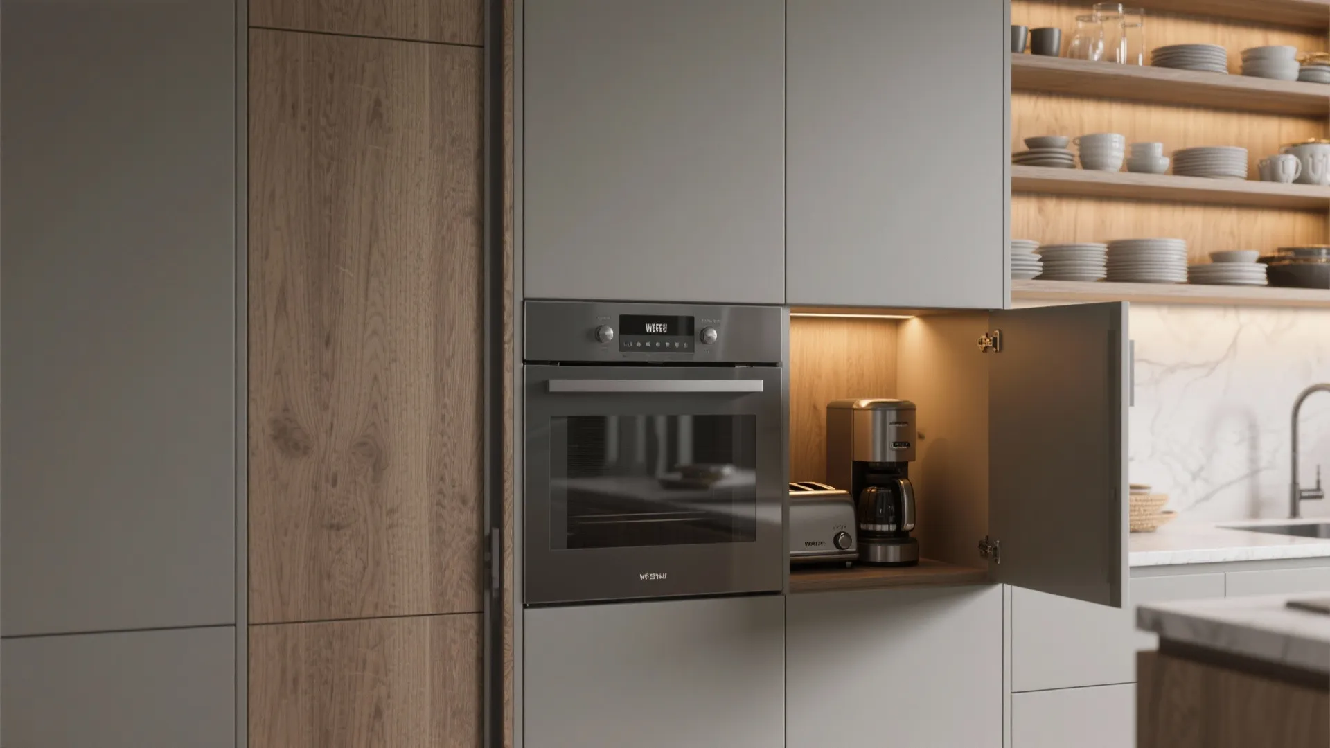 4. Think vertical: storage, display and appliance garages