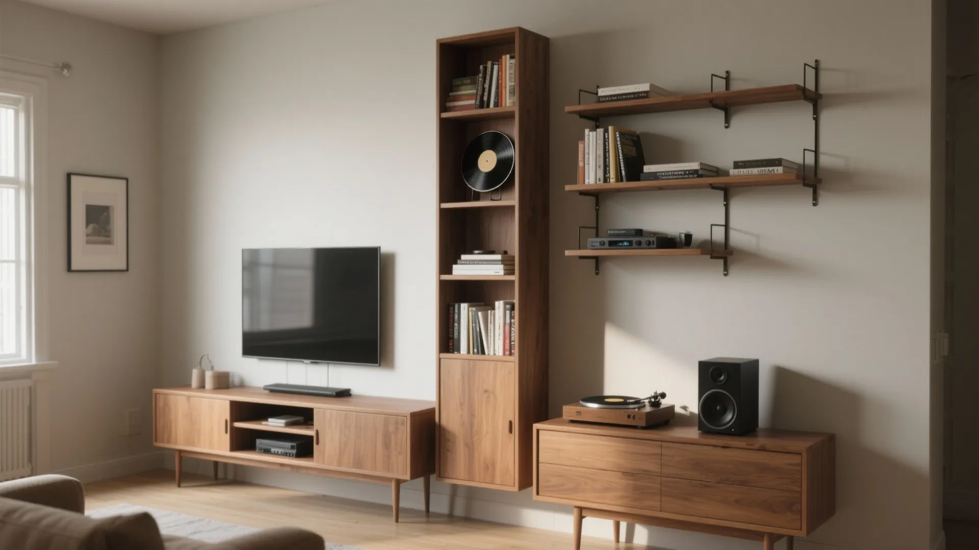 4. Vertical storage and slim-profile cabinets