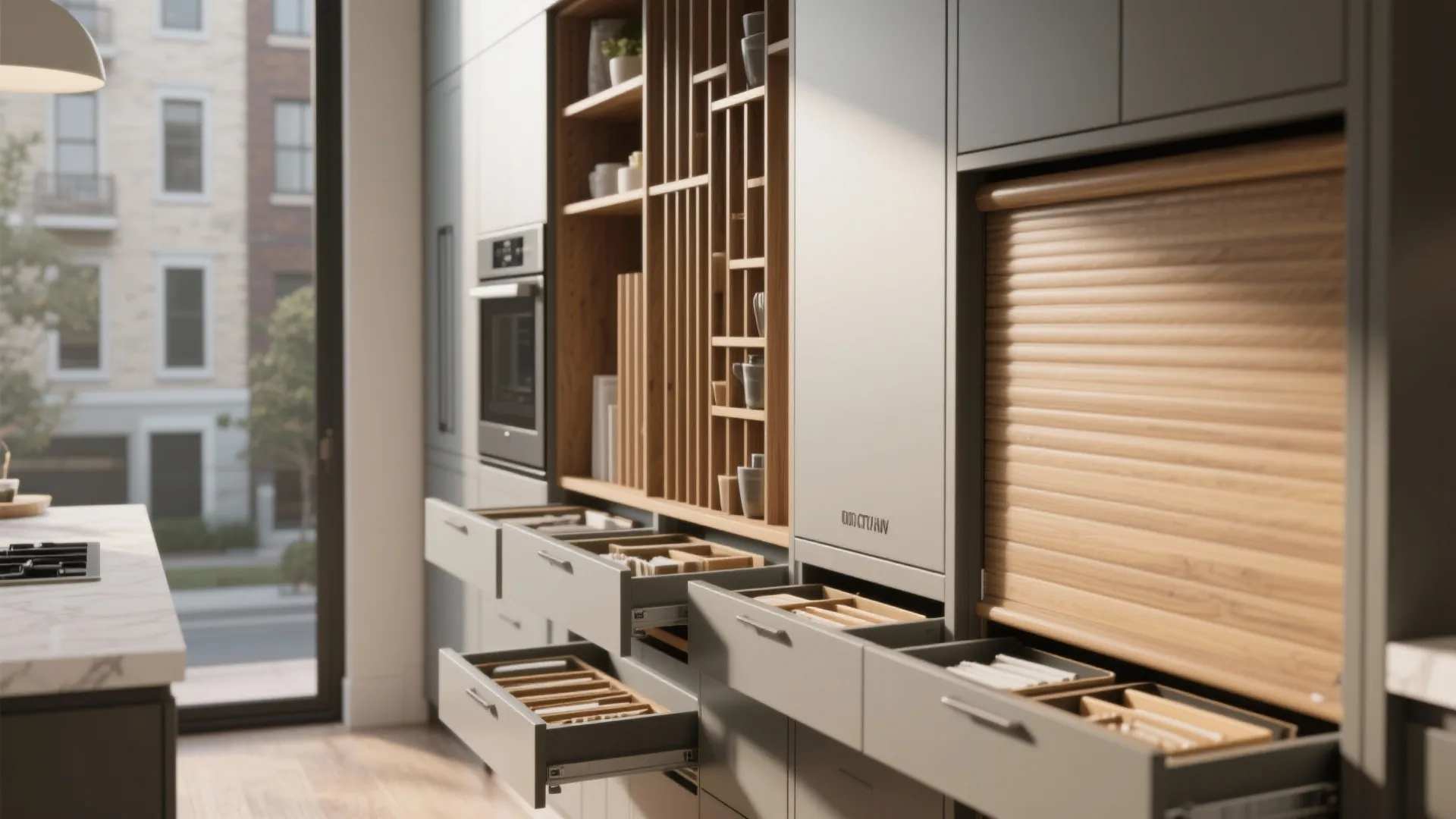 4. Prioritize vertical storage and hidden niches