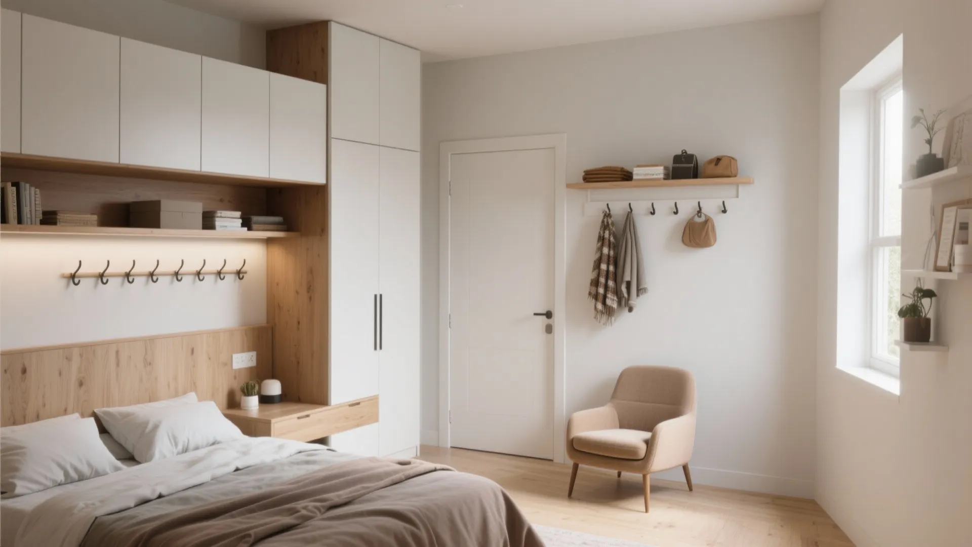 5. Reimagine Storage Upwards and Behind Doors