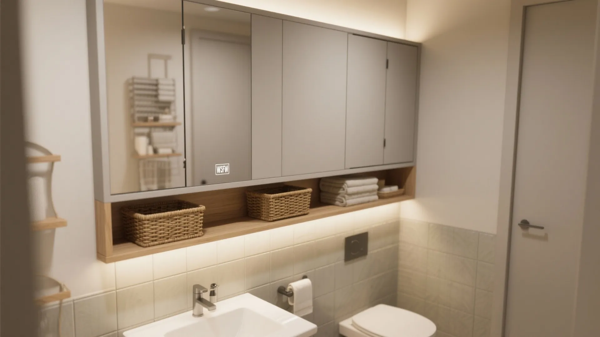 1. Vertical storage that doesn’t feel claustrophobic