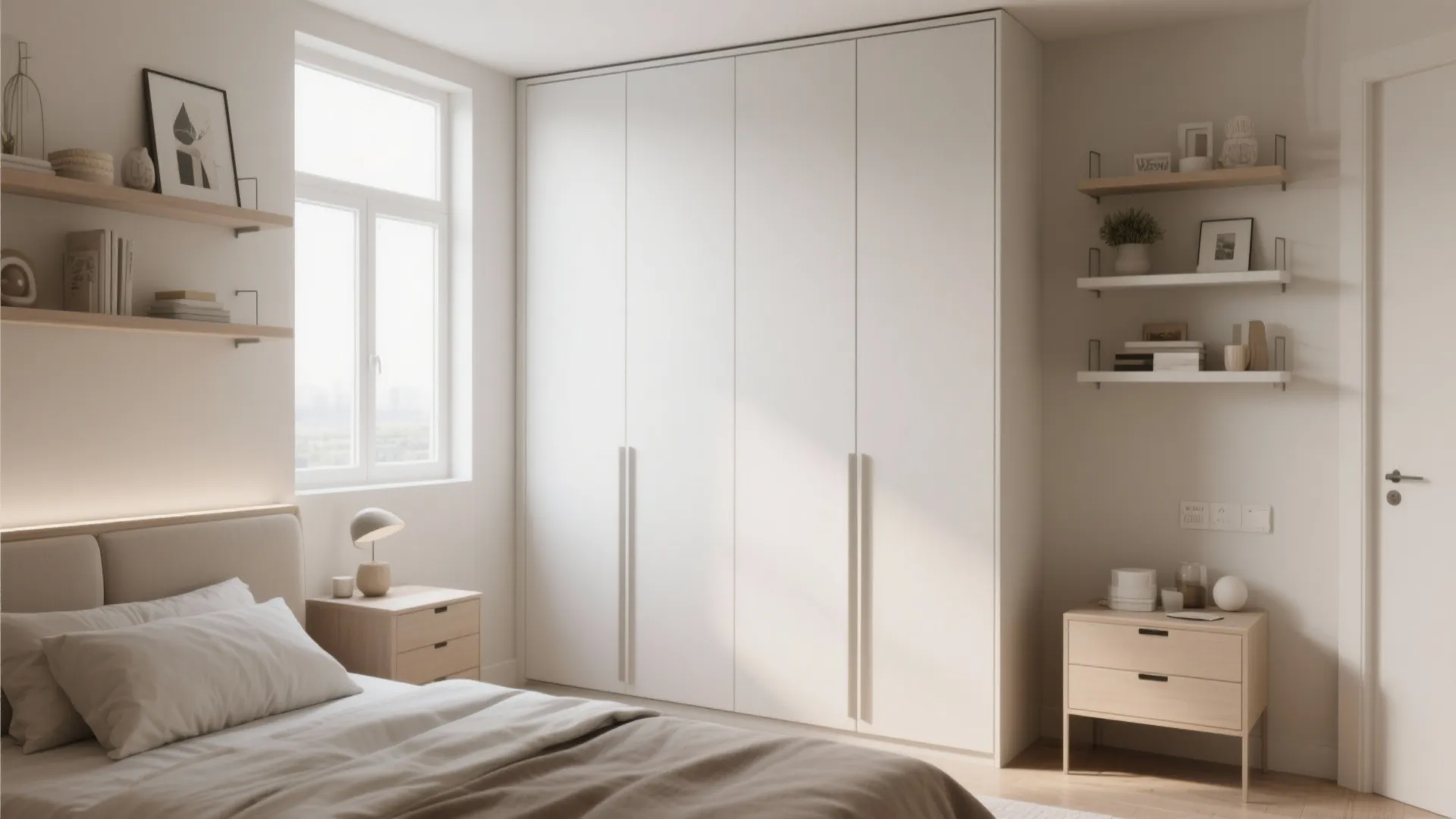 3. Prioritize vertical storage and visual lightness