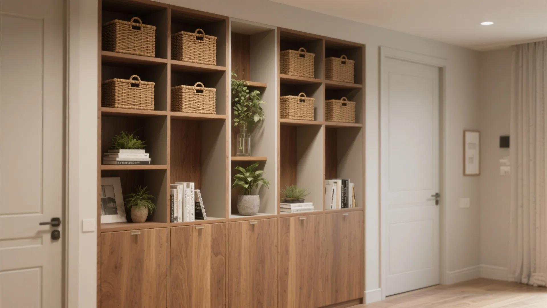 4. Built-in storage and vertical solutions