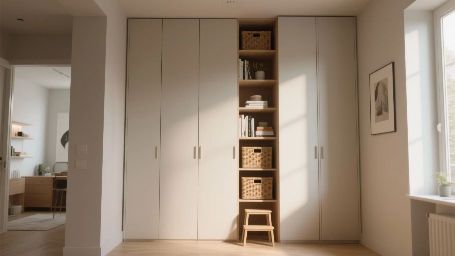 3. Vertical storage to maximize footprint