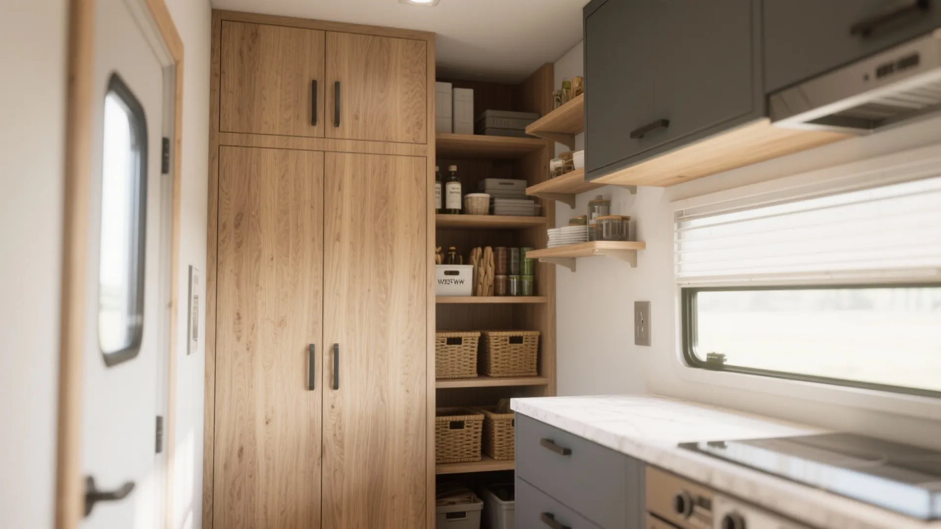 2. Built-in storage and vertical solutions