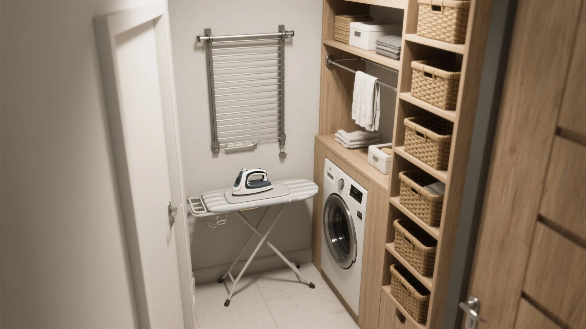 4. Vertical storage and drying racks