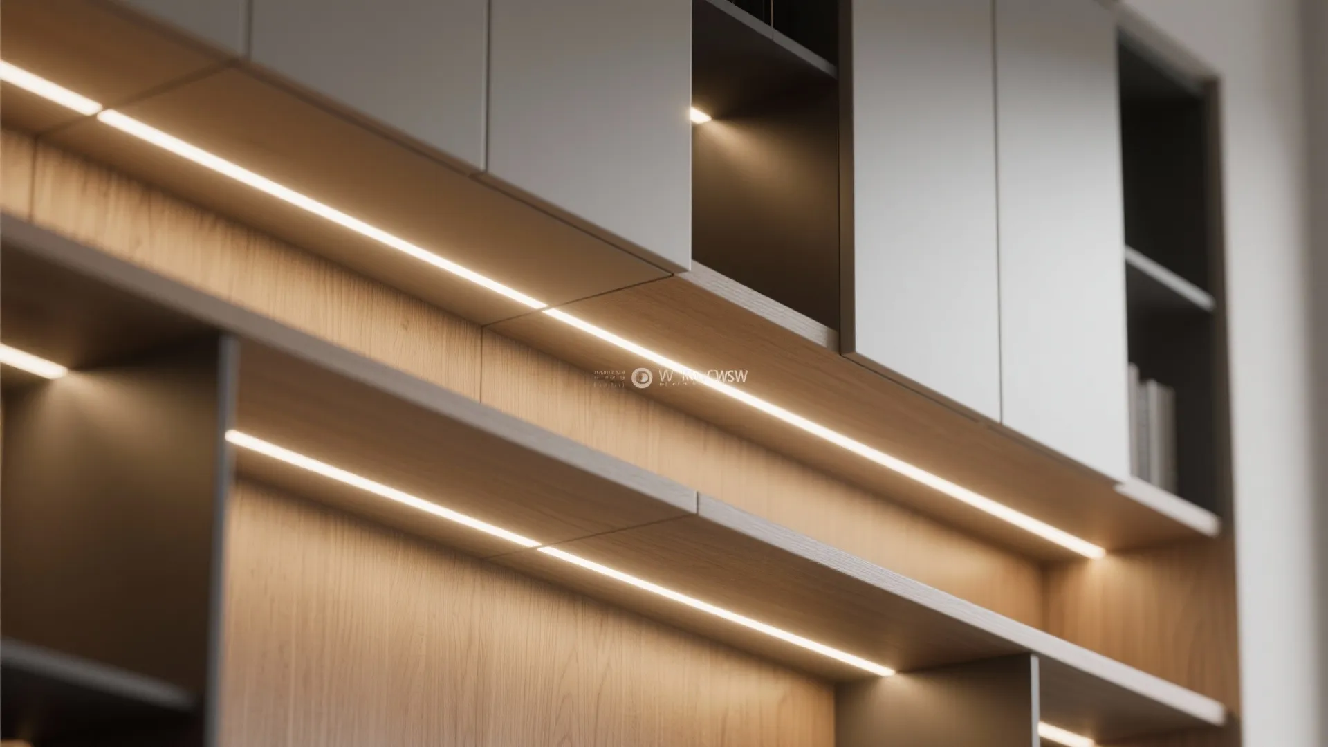 4. Accent lighting to highlight vertical storage