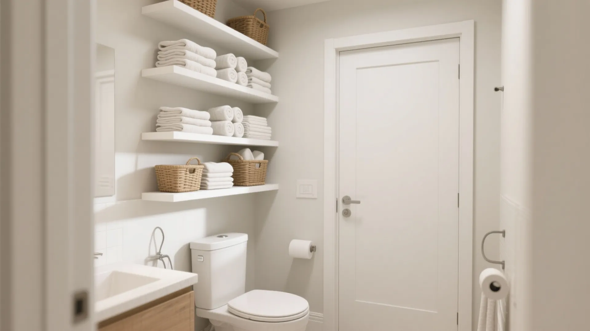 Vertical storage shelves