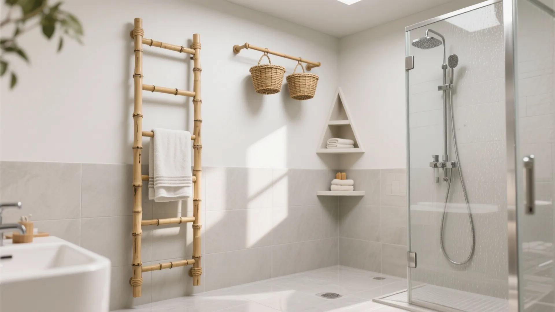 Vertical ladders, rails, and corner stacks