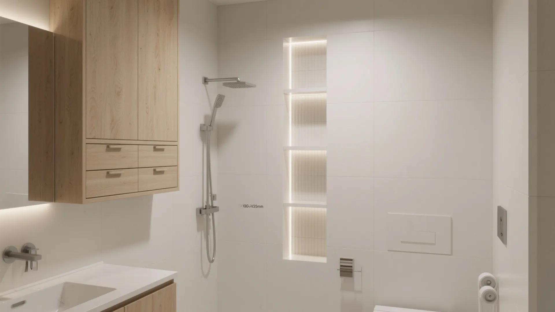 Vertical Storage: Recessed Niches and Tall Cabinets