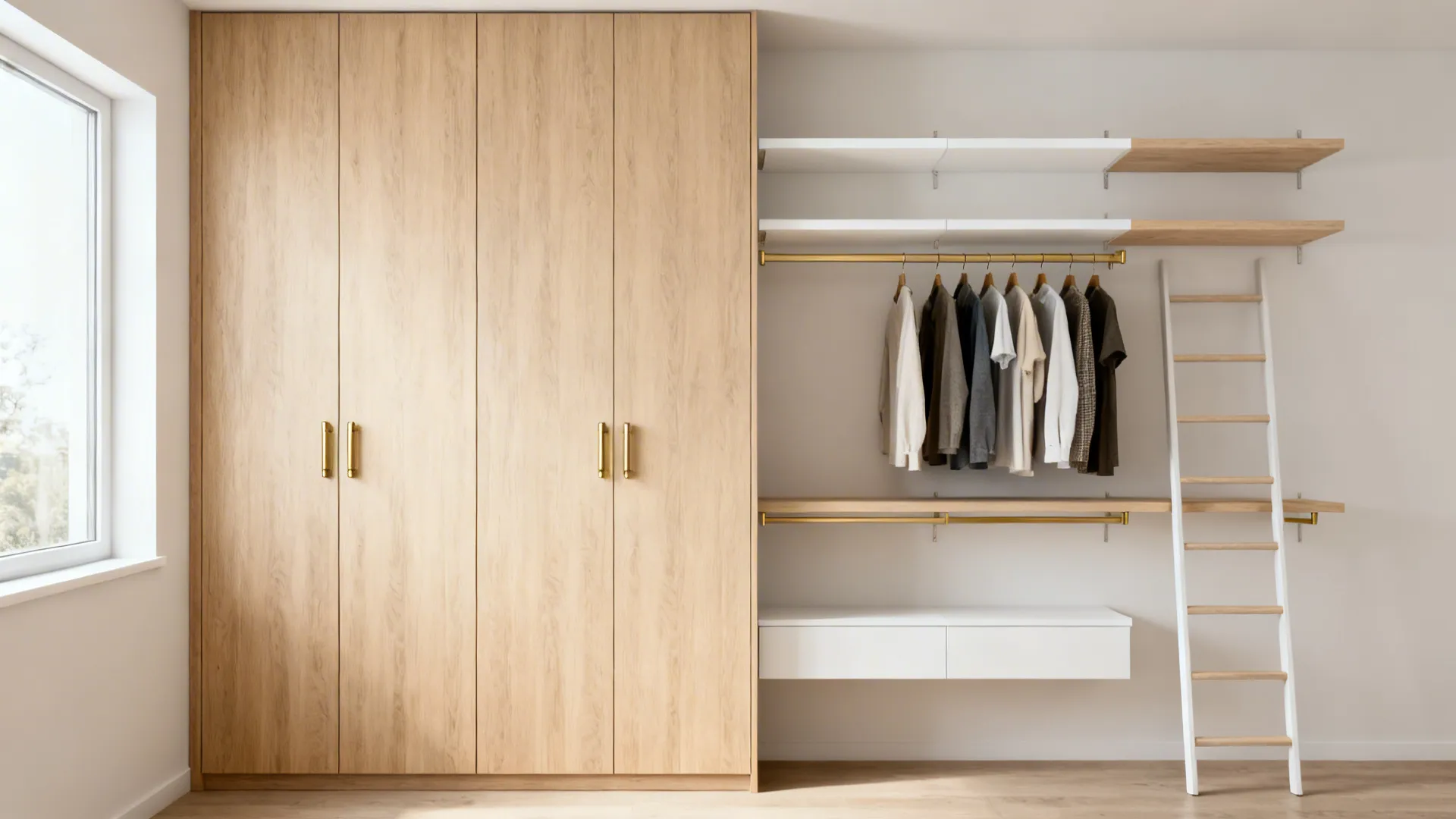 1. Go vertical with storage and display