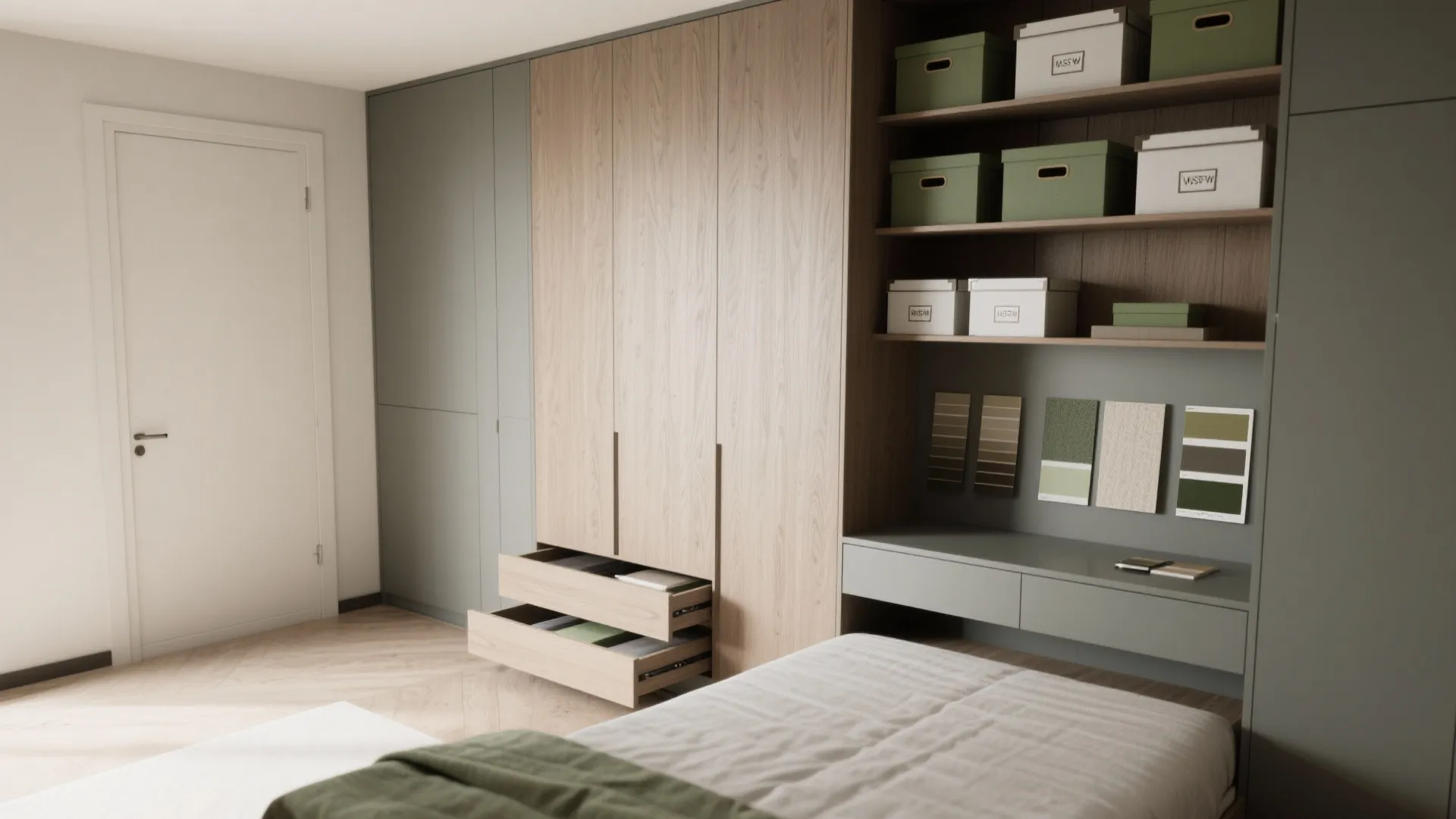 4. Built-in storage and vertical solutions