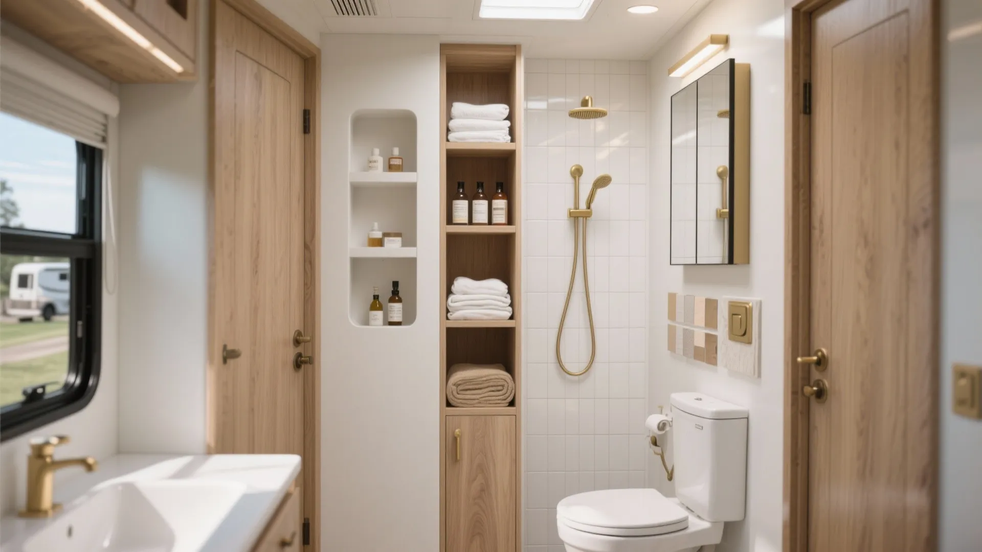 3. Stack fixtures and smart storage vertically