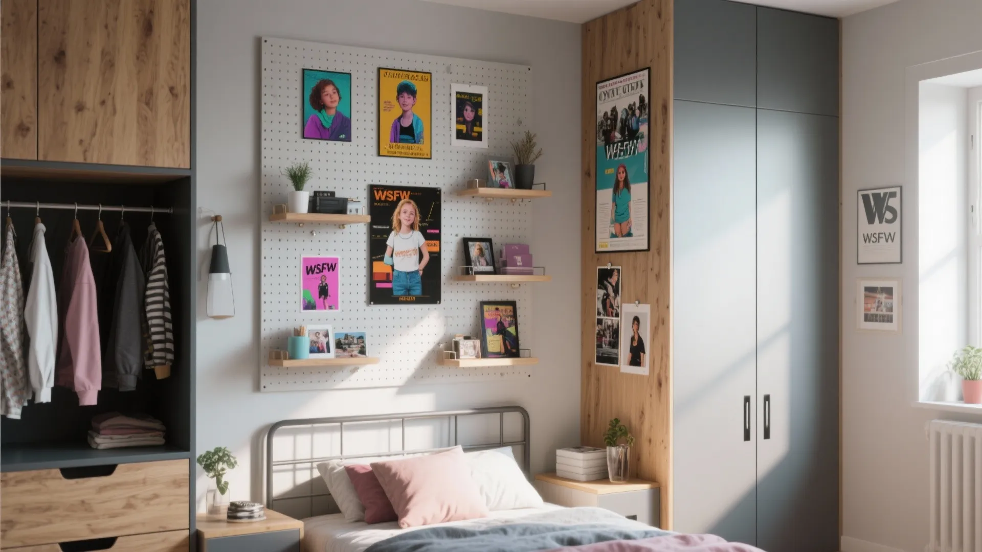 4. Clever use of vertical storage and display