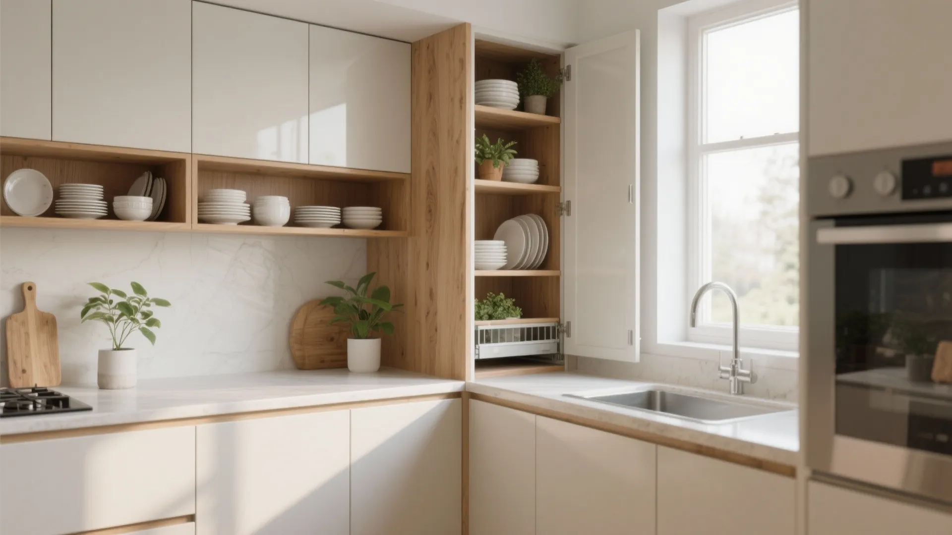 1. Vertical storage that breathes