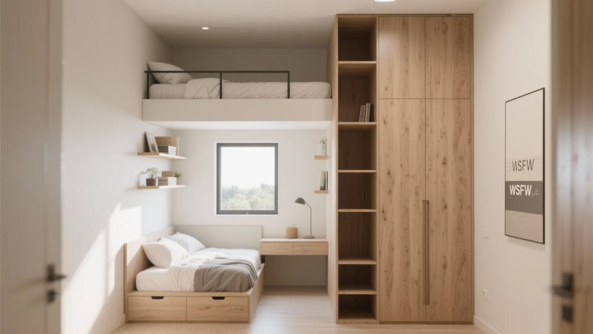 2. Vertical Storage & Loft Beds