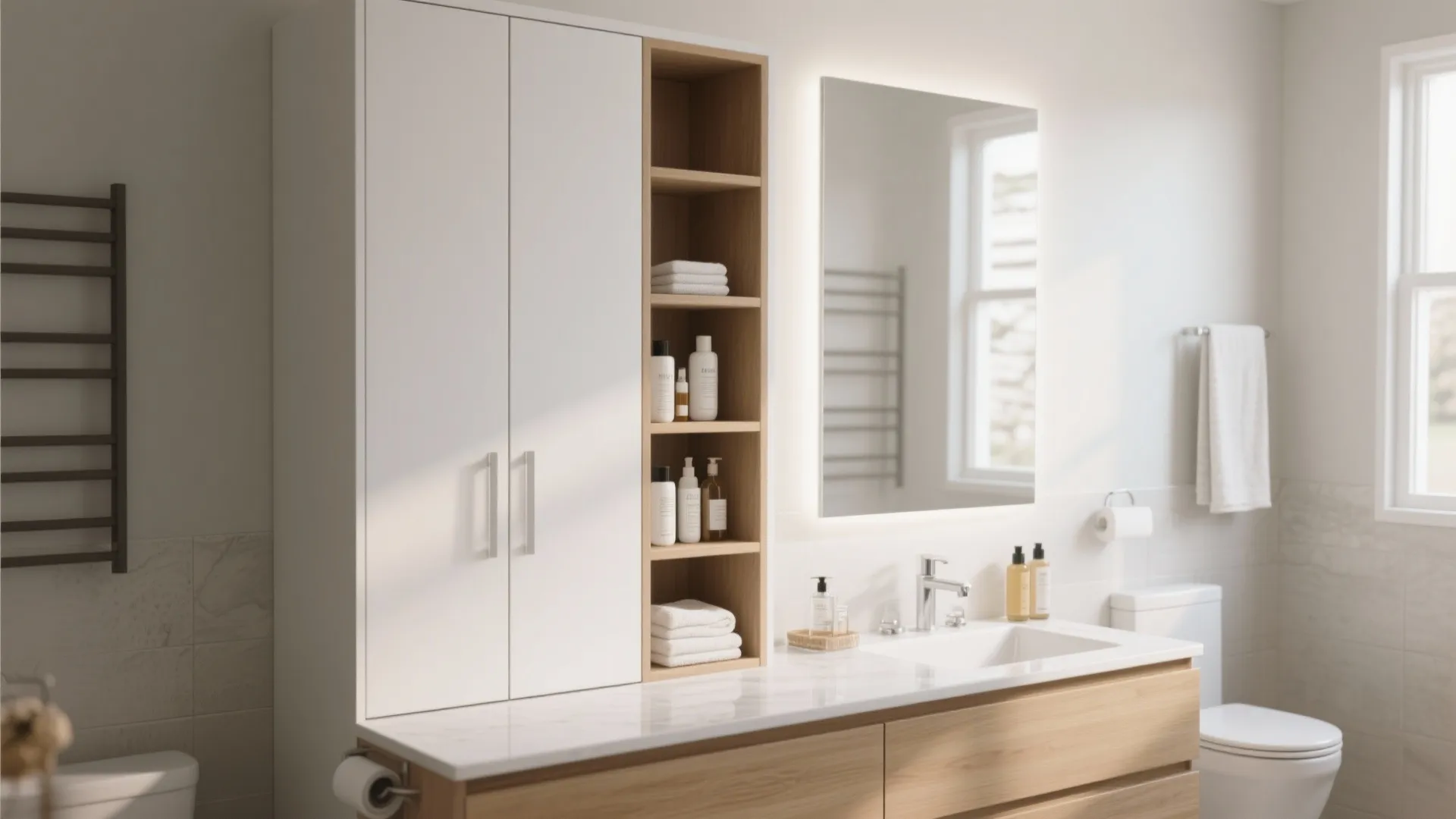 4. Add vertical storage to keep counters clear