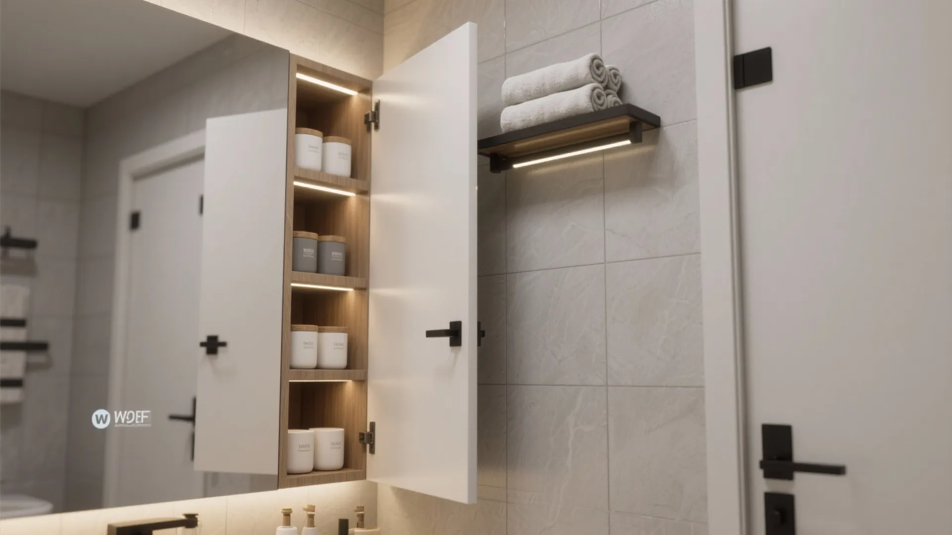 Vertical Storage: Recessed Niches and Over-Door Cabinets