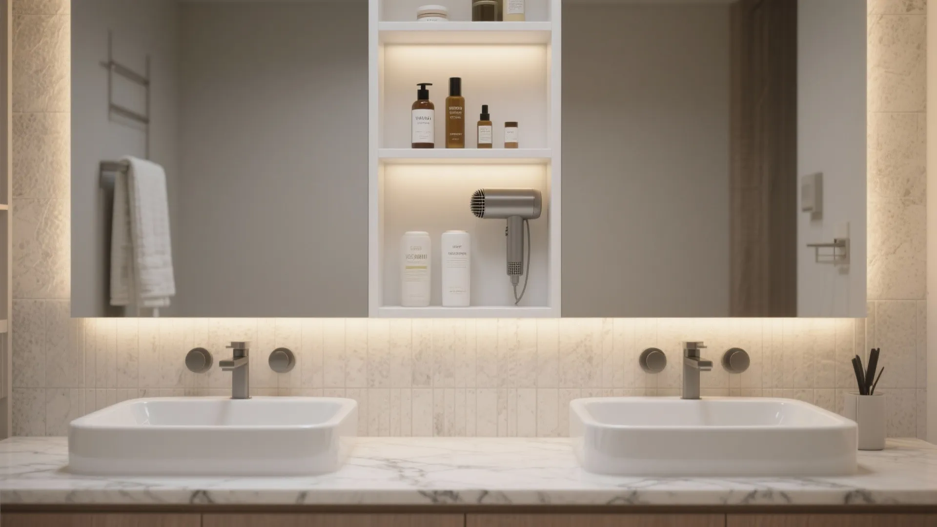 1. Use vertical storage to keep counters clear