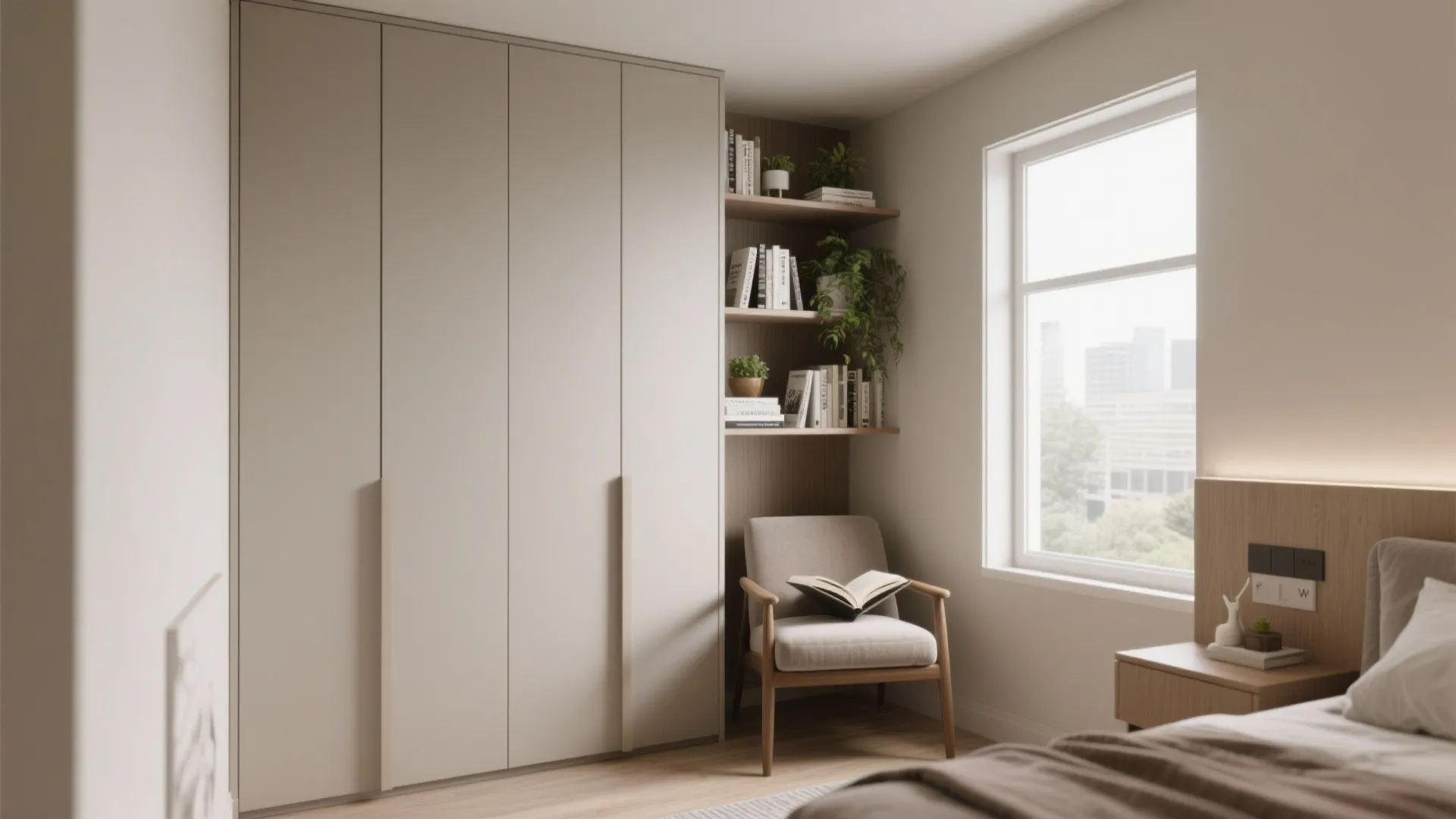 3. Use vertical storage to free the floor