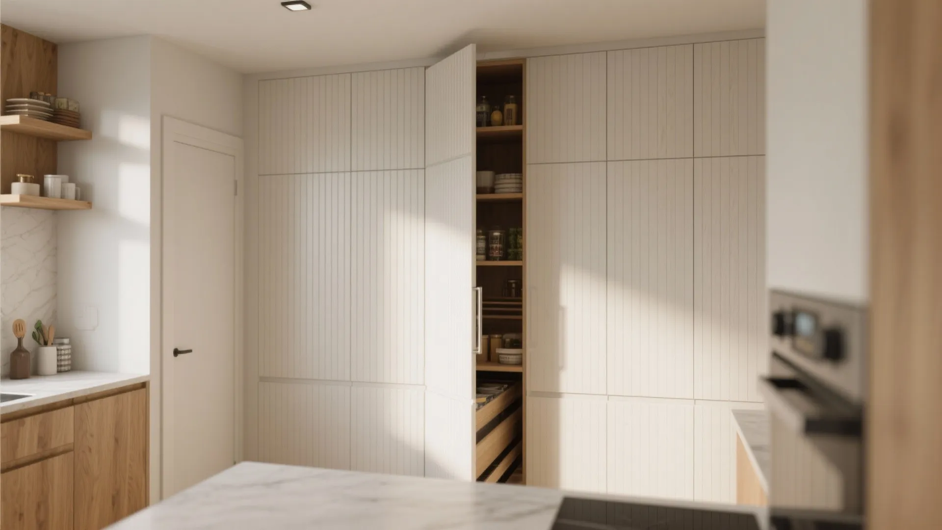 2. Vertical storage to save floor space