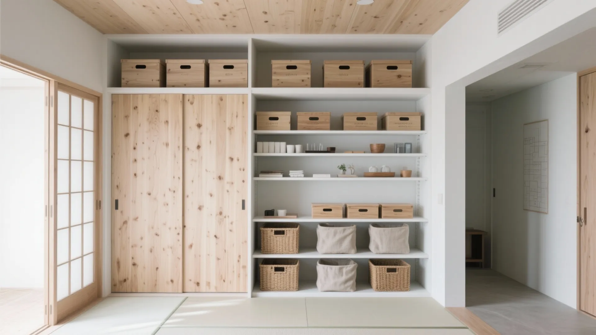 Tips 3: 収納は“縦へ逃がす”＋“見える美しさ”（収纳技巧）